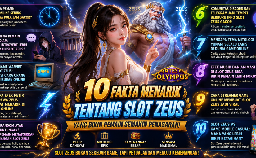 Rahasia Streamer Game Online Bikin Slot Zeus Viral